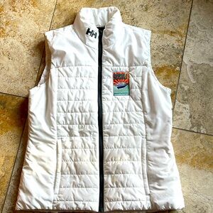 Helly Hanson women’s white puffy vest worn once. Medium